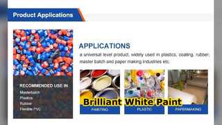 Tranh có độ mờ cao bằng bột màu trắng Tio2 R996