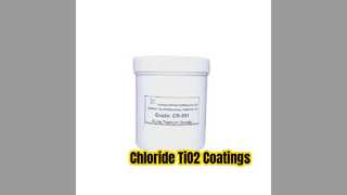 Bột trắng clorua TiO2。