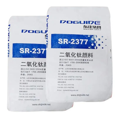 SR-2377 Doguide Titanium Dioxide Tio2 Rutile với hàm lượng TIO2 93,0% và Rutile 97,0% Zr.Al Lớp phủ vô cơ