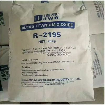 Dawn Titanium R-2195 Rutile TiO2 với Chứng chỉ kiểm tra an toàn của CPSIA, không phát hiện hàm lượng chì và không phát hiện các phthalate hạn chế