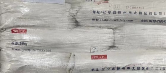 TIO2 Chloride Rutile Titanium Dioxide CR-211 Pigment trắng cho PC Khả năng chống nhiệt độ tuyệt vời