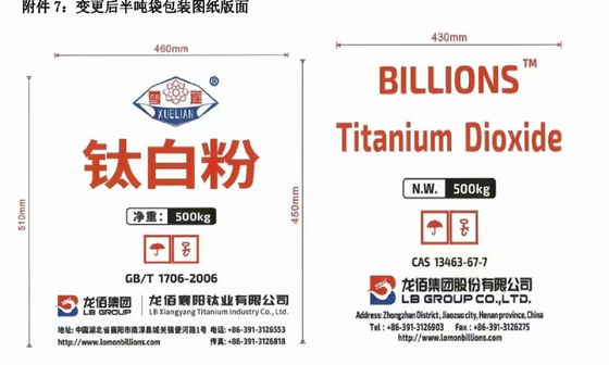 Rutile Titanium Dioxide Tio2 từ Trung Quốc R-996 sử dụng cho sơn, lớp phủ, sắc tố trắng
