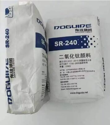 SR-240 Tio2 Rutile Titanium Dioxide với độ trắng cao, phân tán tuyệt vời và mật độ khối lượng cao cho Masterbatch