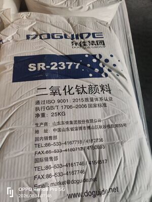 Bột màu Rutile Titanium Dioxide Sr-2377 Doguide Tio2 cho Sơn Phủ Bột