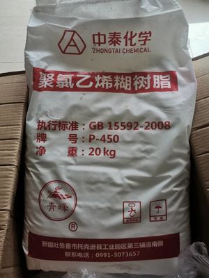 Zhongtai P450 PVC Resin Paste Grade Nguyên liệu thô Sản phẩm tạo bọt