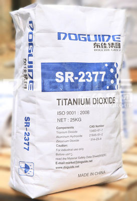 SR-2377 Doguide Titanium Dioxide Tio2 Rutile với hàm lượng TIO2 93,0% và Rutile 97,0% Zr.Al Lớp phủ vô cơ