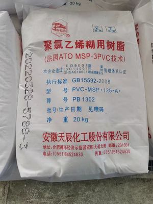 PB1302 Nhựa bột PVC hỗn độn vi mô với trọng lượng phân tử trung bình, độ minh bạch xuất sắc và hiệu suất lưu trữ ổn định