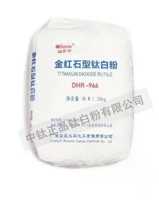 DHR-966 Rutile Titanium Dioxide với lớp phủ vô cơ Silicon-Nhôm cho độ bền màu cao và ứng dụng rộng rãi