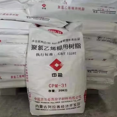 CPM-31 PVC Paste nhựa với 1200-1400 Polymerization, 2,0-4,0 Pa.s độ nhớt loại B và ≤ 10 ug/g VCM còn lại